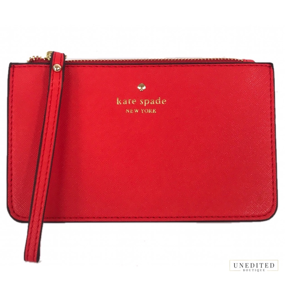 NWT - Kate Spade Bright Red Wristlet - Picture 4 of 7